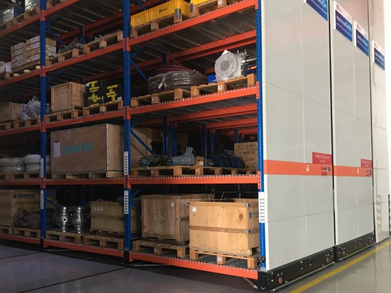 Image of mobile pallet rack